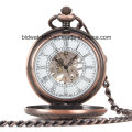 Reloj de bolsillo antiguo de Japón Movt con cadena